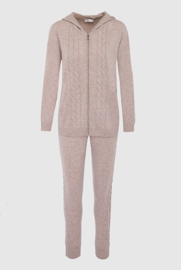 Cashmere & Silk Milano beige cashmere knit suit with hood and cable pattern
163532 - photo 1
