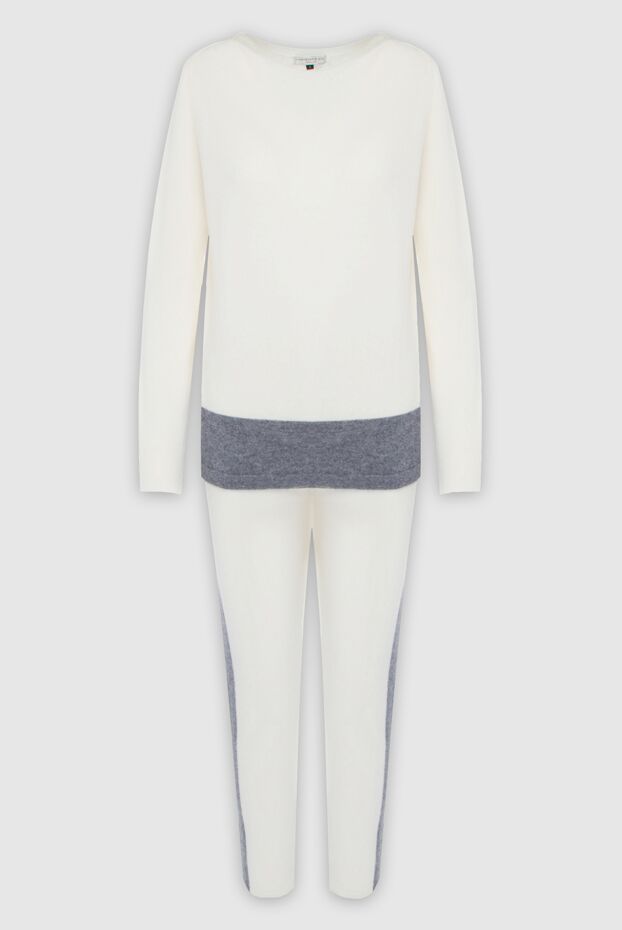 Cashmere & Silk Milano cashmere suit white with gray contrasting inserts
163539 - photo 1