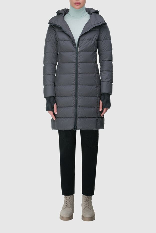 Herno women's winter down jacket in gray with a hood and built-in gloves
 163566 - photo 2