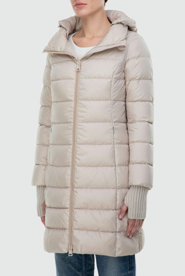 Herno beige elongated down jacket with a hood and glove-cuffs
 163567 - photo 3