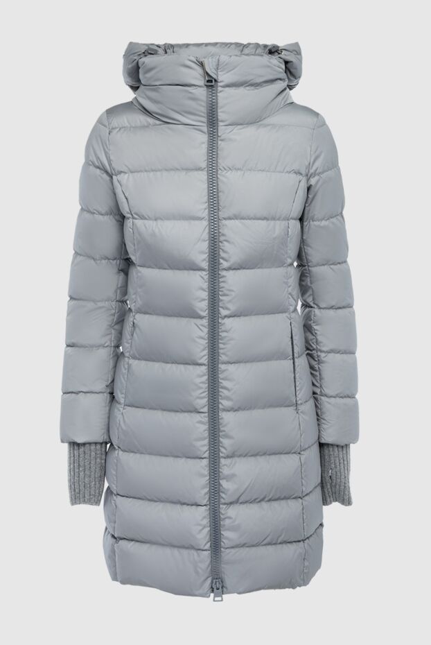 Herno gray elongated down jacket with a hood and glove-cuffs
163568 - photo 1