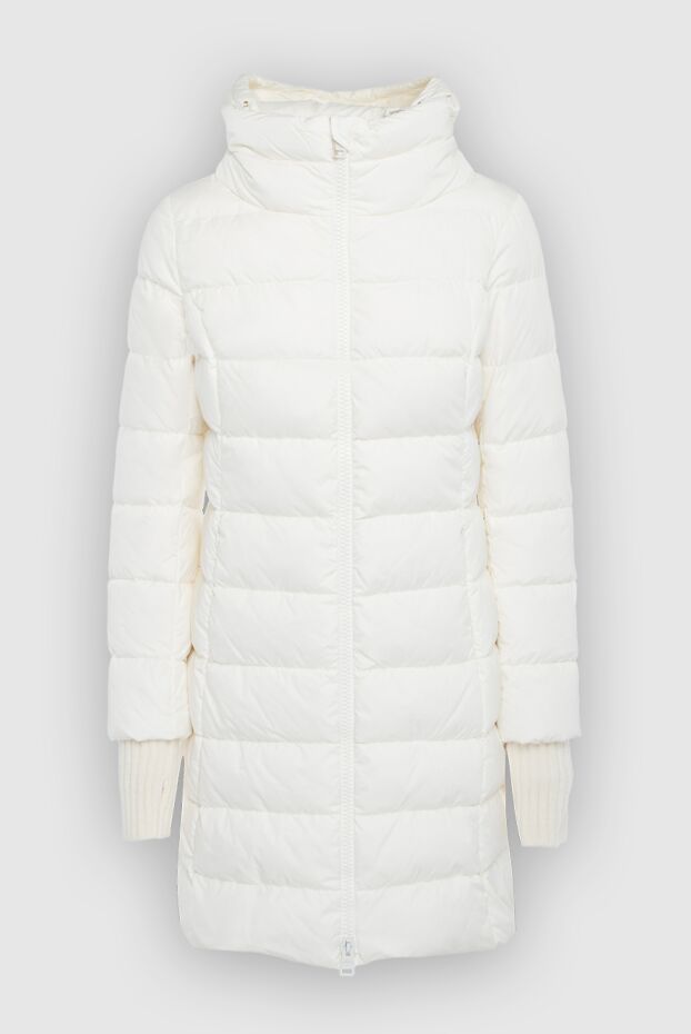 Herno white elongated down jacket with a hood and glove cuffs
163575 - photo 1