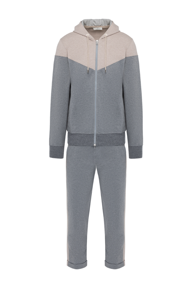 Panicale cotton tracksuit for men in gray-beige tone with hood and cuffs
163644 - photo 1