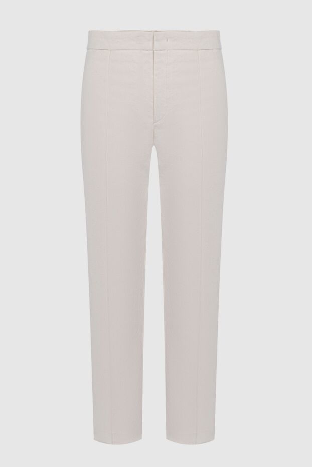 Isabel Marant women's high-waisted cotton pants white 163666 - photo 1