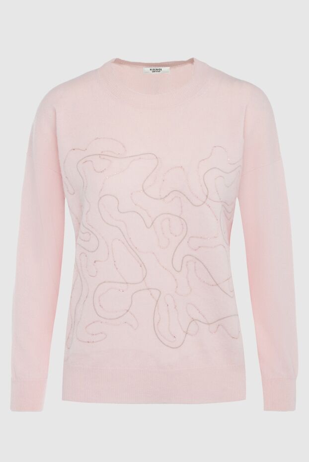Peserico pink women’s jumper with a wavy pattern 163720 - photo 1