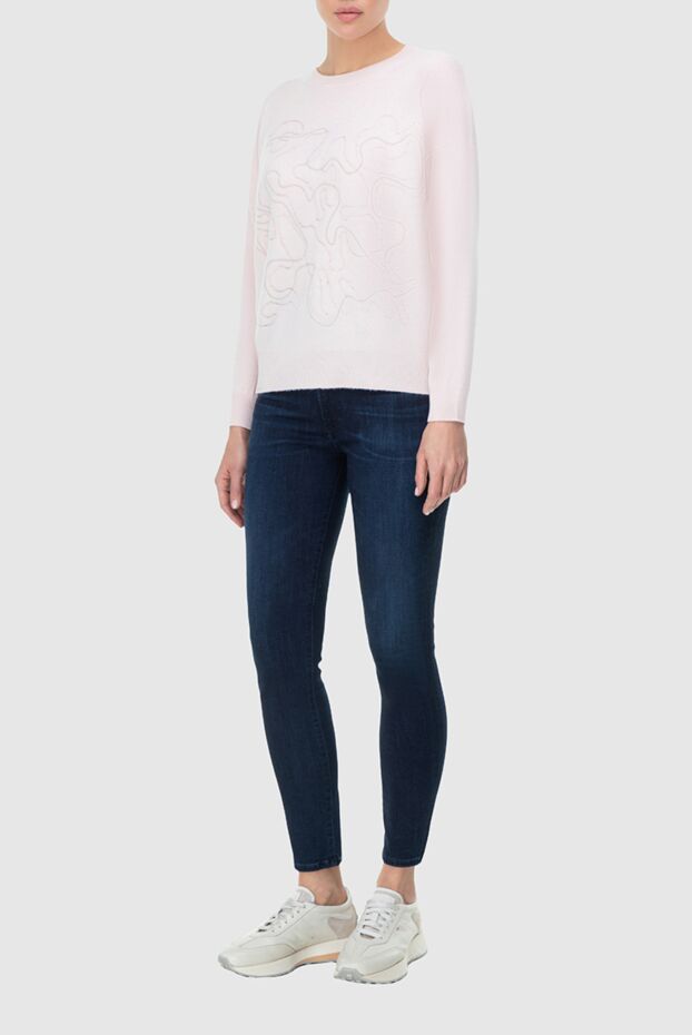 Peserico pink women’s jumper with a wavy pattern 163720 - photo 2