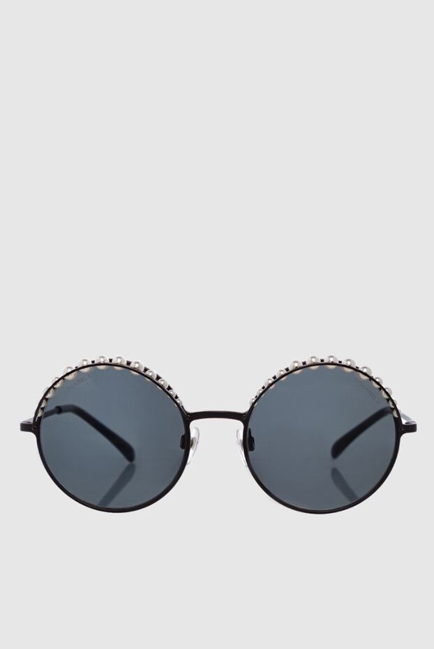 Chanel жақтауда моншақтары бар қара әйелдер көзілдірігі 163781 - фото 1