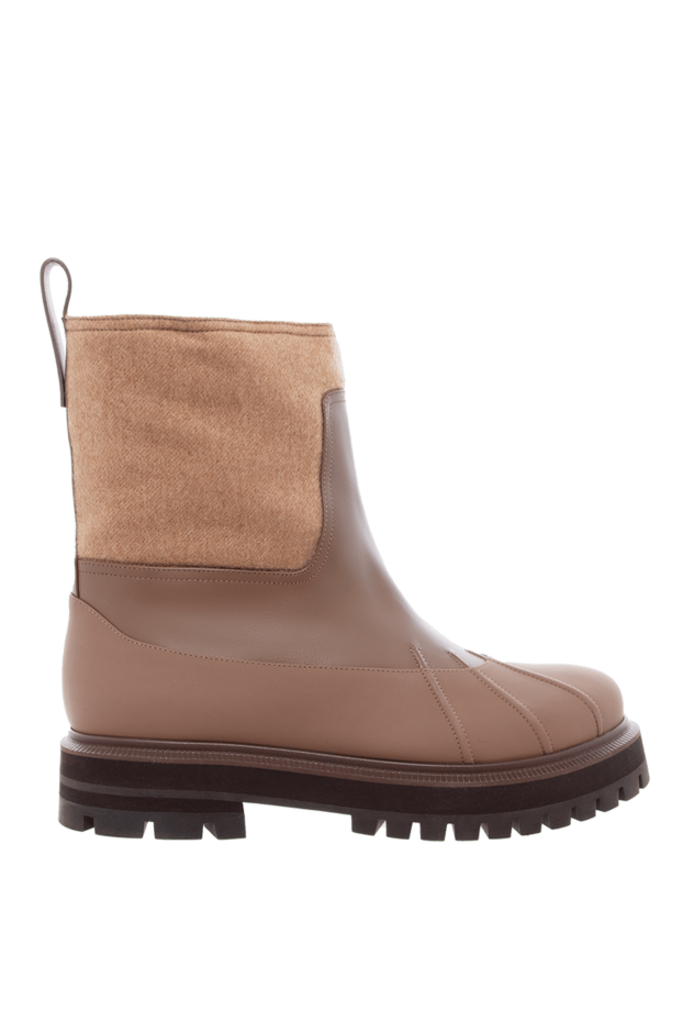 Loro Piana women's brown boots with contrasting inserts 163807 - photo 1