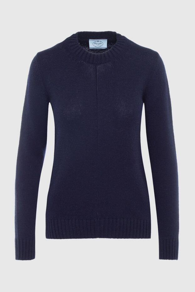 Prada classic luxury quality cashmere jumper in dark sapphire shade
163865 - photo 1
