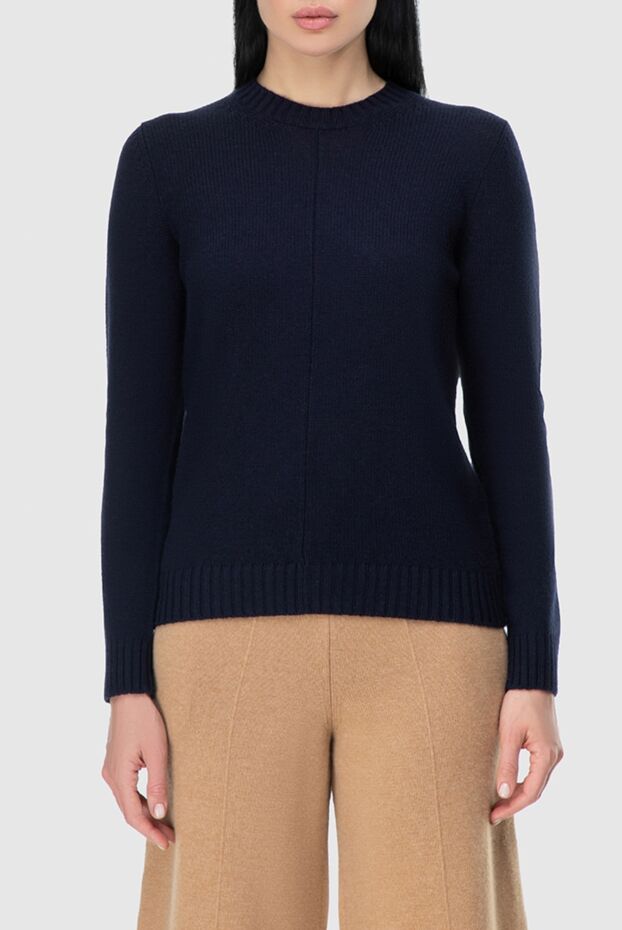 Prada classic luxury quality cashmere jumper in dark sapphire shade
163865 - photo 3