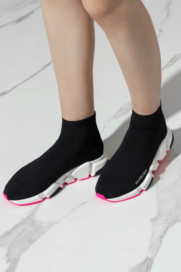 Balenciaga контрастты табаны бар қара әйелдердің кроссовкалары 163871 - фото 2