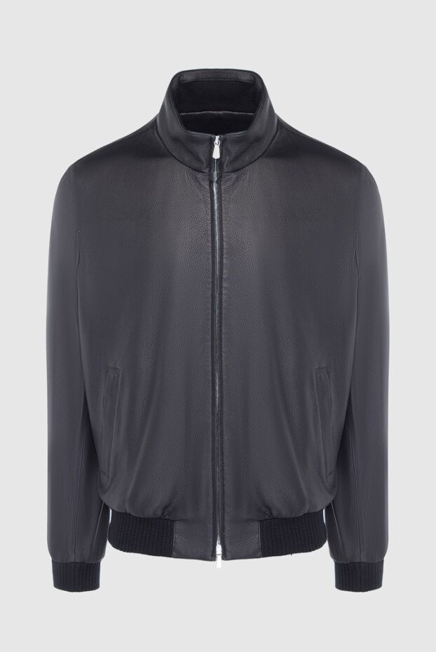 Enrico Mandelli black leather jacket for men 163957 - photo 1