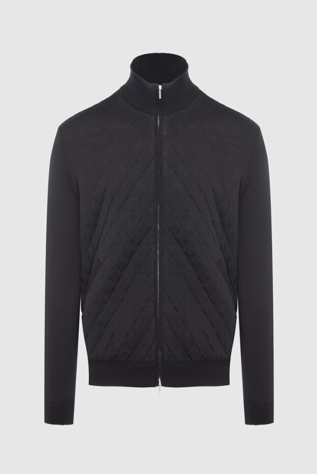 Cesare di Napoli black wool sports sweatshirt for men 164047 - photo 1