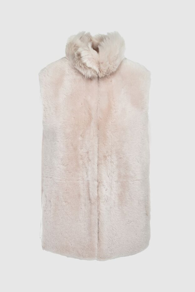 Peserico women's light-colored vest made of natural fur with a stand-up collar
164064 - photo 1