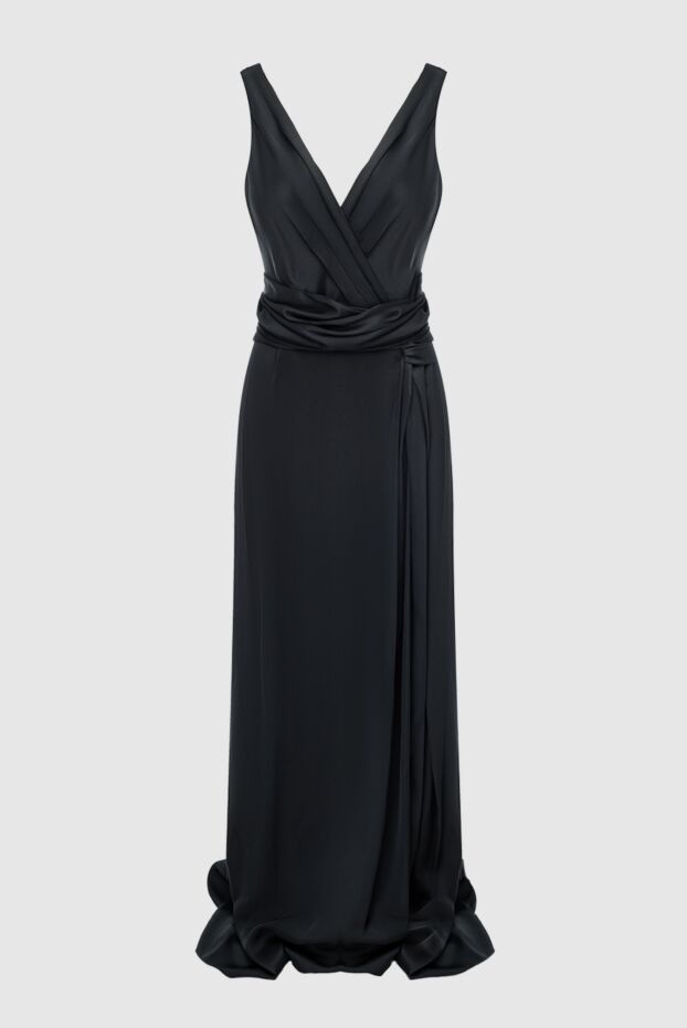 Floor length dress with black silk draping
- photo 1