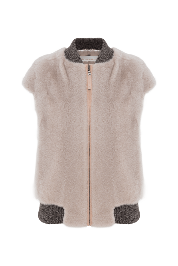 Antonio Arnesano women's ash-pink mink fur vest 164226 - photo 1