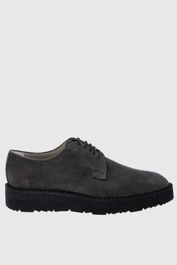 Kiton grey suede derby shoes with wide ribbed platform
164231 - photo 1