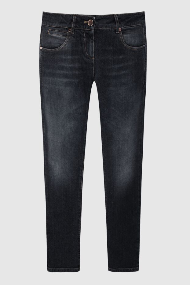 Brunello Cucinelli black women's jeans with a gradual fading effect 164263 - photo 1