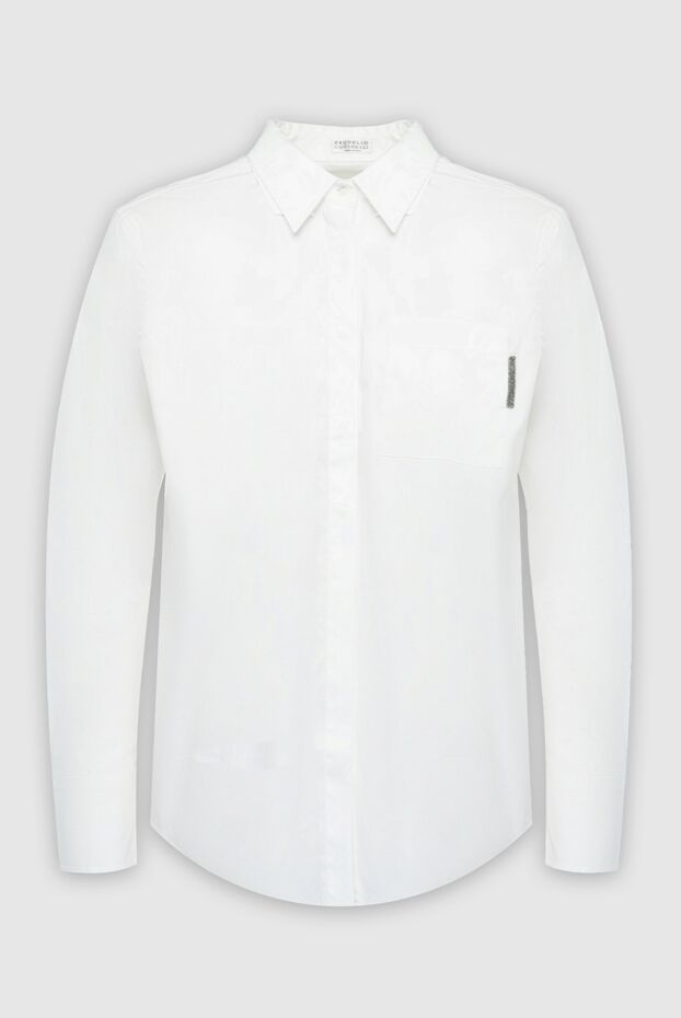 Brunello Cucinelli women's classic shirt white 164277 - photo 1