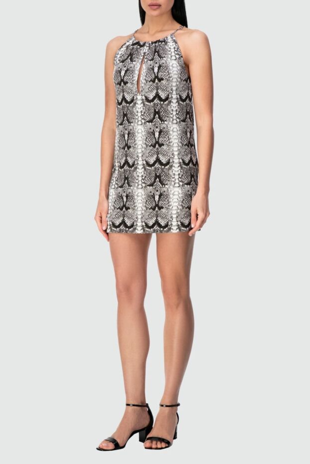 Saint Laurent viscose dress with snakeskin print and round neck
 164363 - photo 2