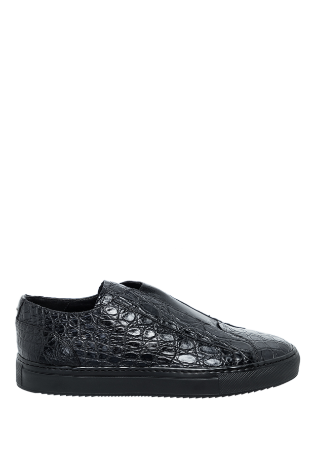 Doucal`s crocodile leather slip-ons black for men 164453 - photo 1