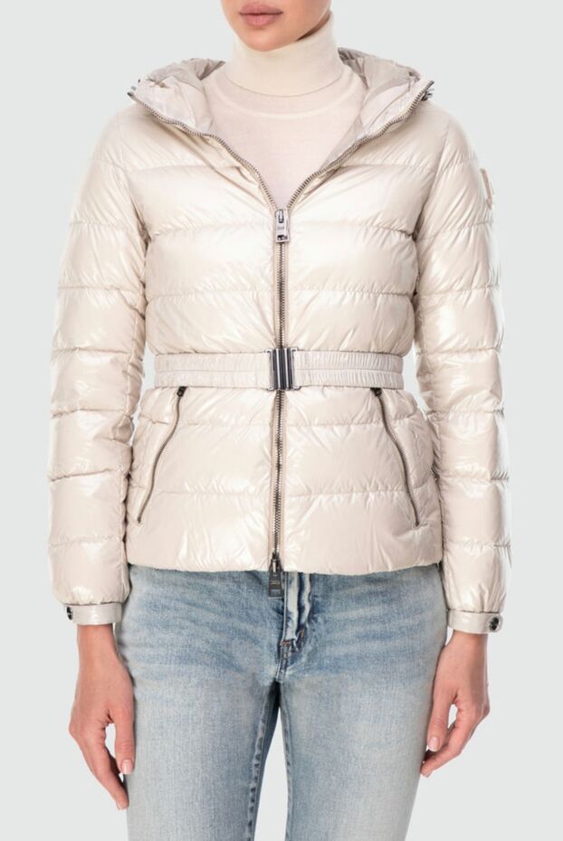 Herno shortened milky down jacket with hood and belt
 164468 - photo 3