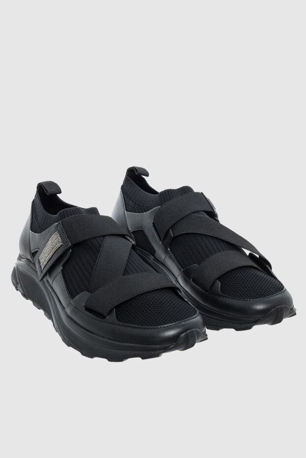 Fabiana Filippi women's sneakers with elastic straps in black 164515 - photo 3