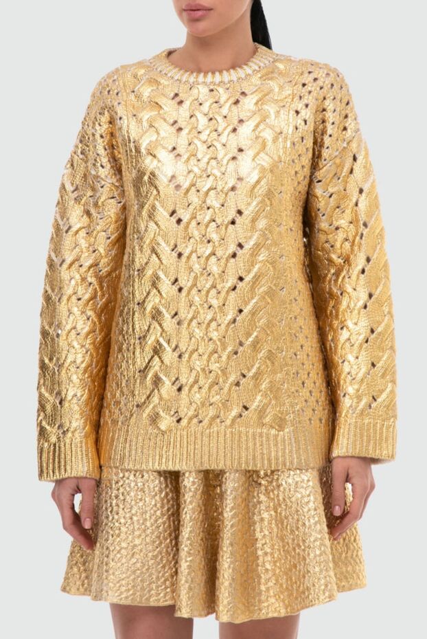 Valentino yellow wool jumper for women 164622 - photo 3