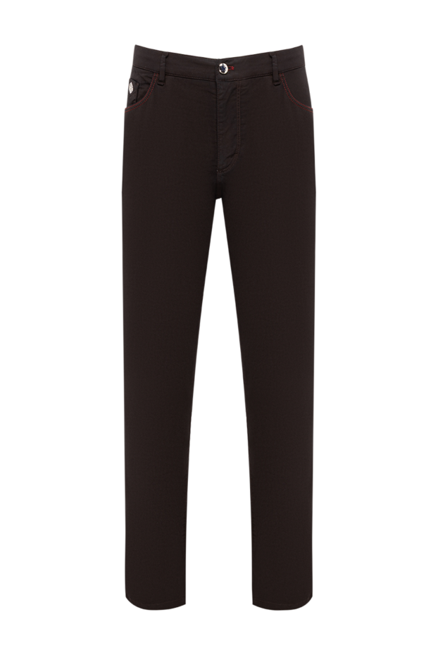 Zilli chestnut cotton jeans with decorative stitching 164647 - photo 1