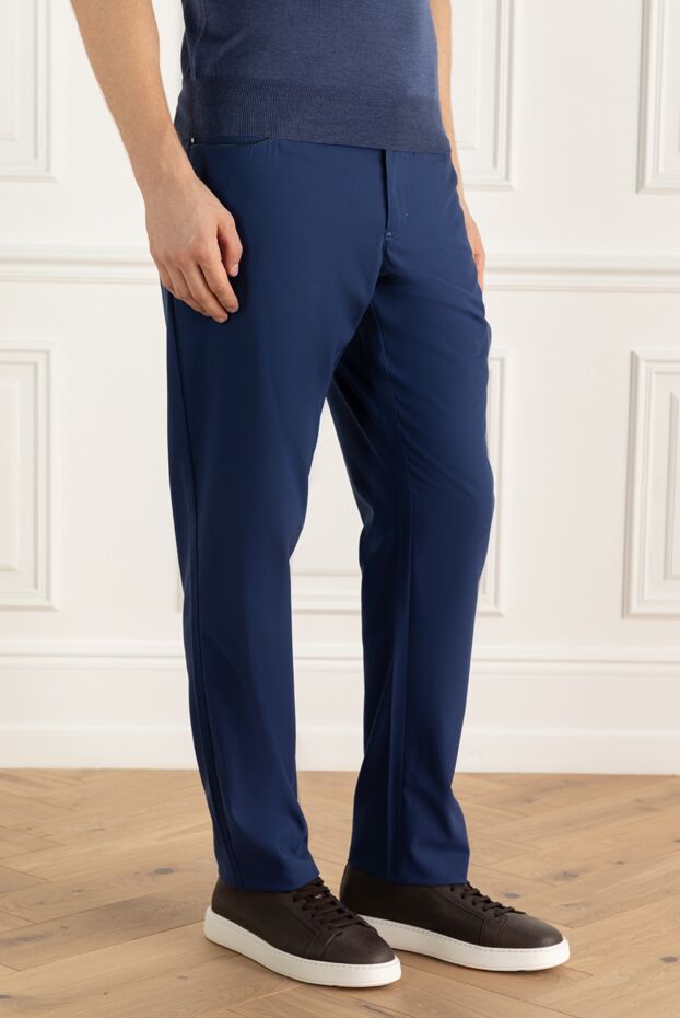 Zilli men's cotton trousers, comfortable, rich blue color
164649 - photo 3