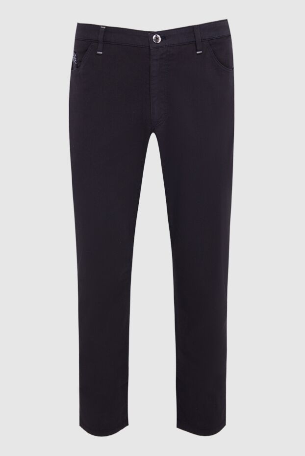 Zilli straight-leg black cotton jeans with simple branded hardware 164662 - photo 1
