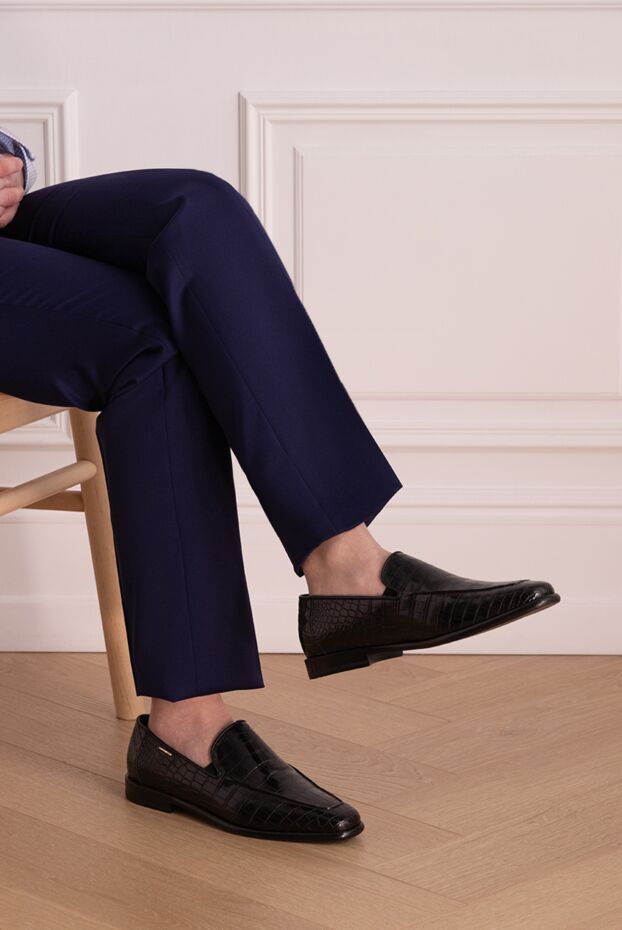 Zilli men's shoes made of genuine crocodile leather with textured embossing
164696 - photo 2