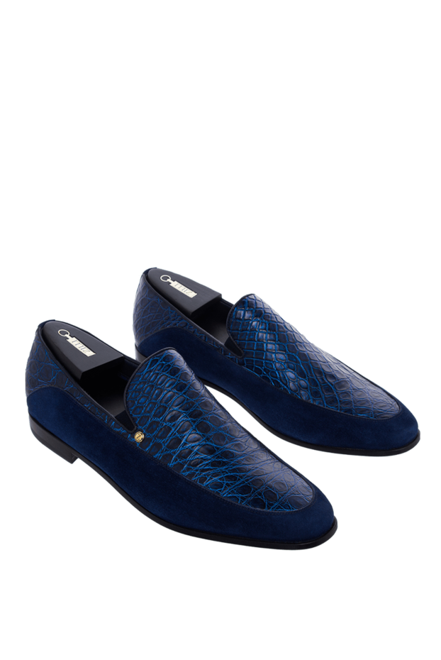 Zilli blue loafers made of genuine crocodile leather and soft suede
164709 - photo 3