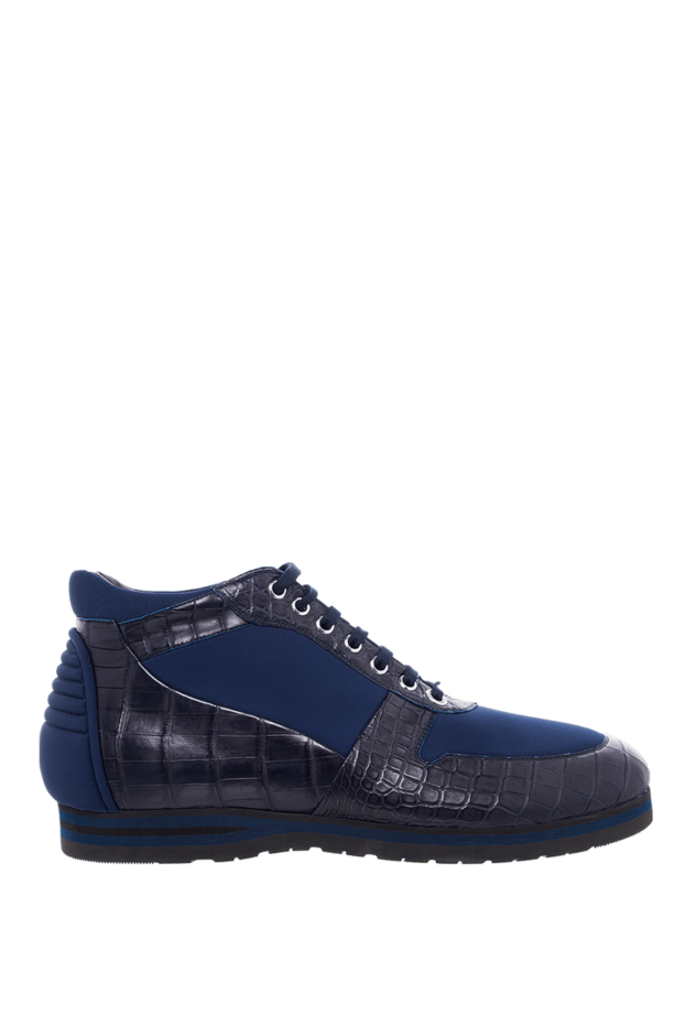 Zilli high-top blue sneakers made of crocodile leather and elastic fabric
164710 - photo 1