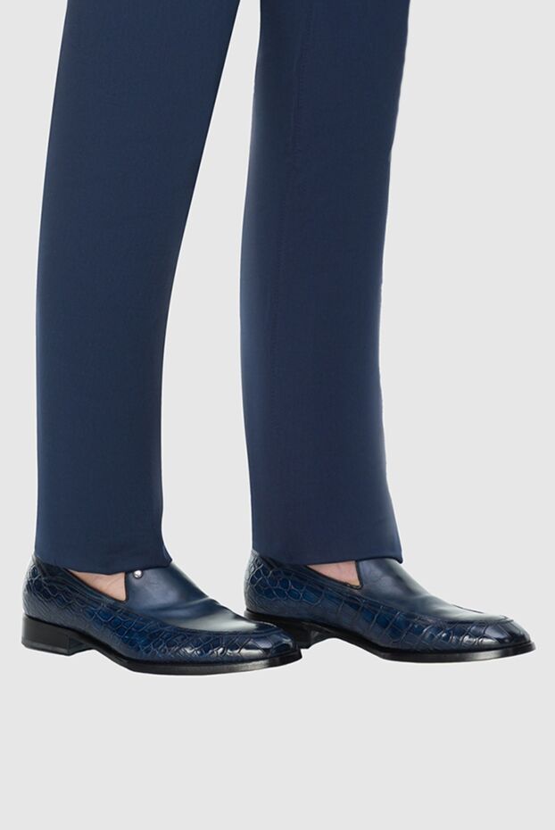 Zilli men's crocodile loafers with glossy finish and leather lining
 164734 - photo 2