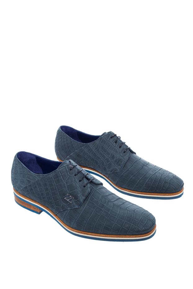 Zilli blue crocodile leather shoes with contrasting soles
 164741 - photo 3
