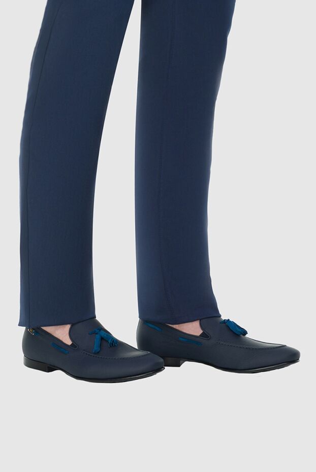 Zilli nubuck loafers with lace and decor 164743 - photo 2