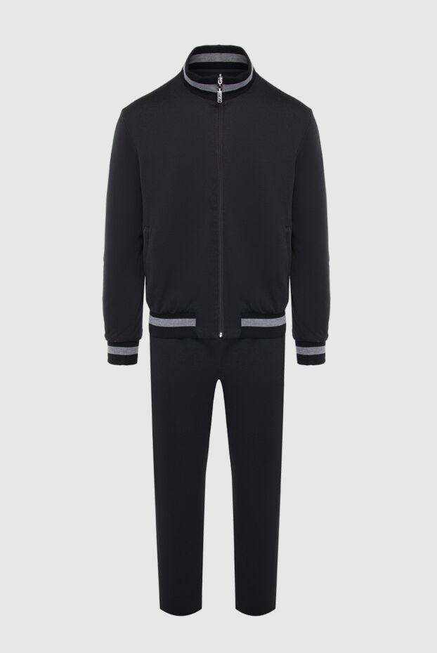 Zilli men’s black tracksuit with reversible hoodie decorated with logo 164776 - photo 1