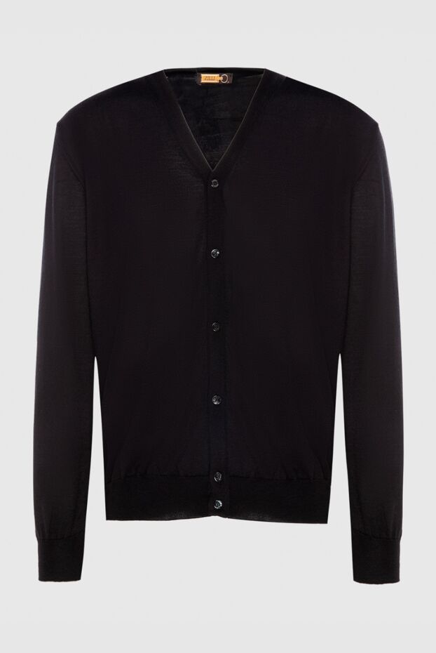 Zilli men’s black cardigan with v-neck and buttons 164849 - photo 1