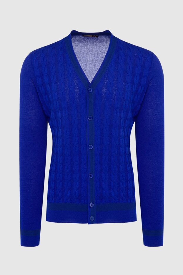 Zilli blue cardigan with textured weave made of cotton and silk
164855 - photo 1