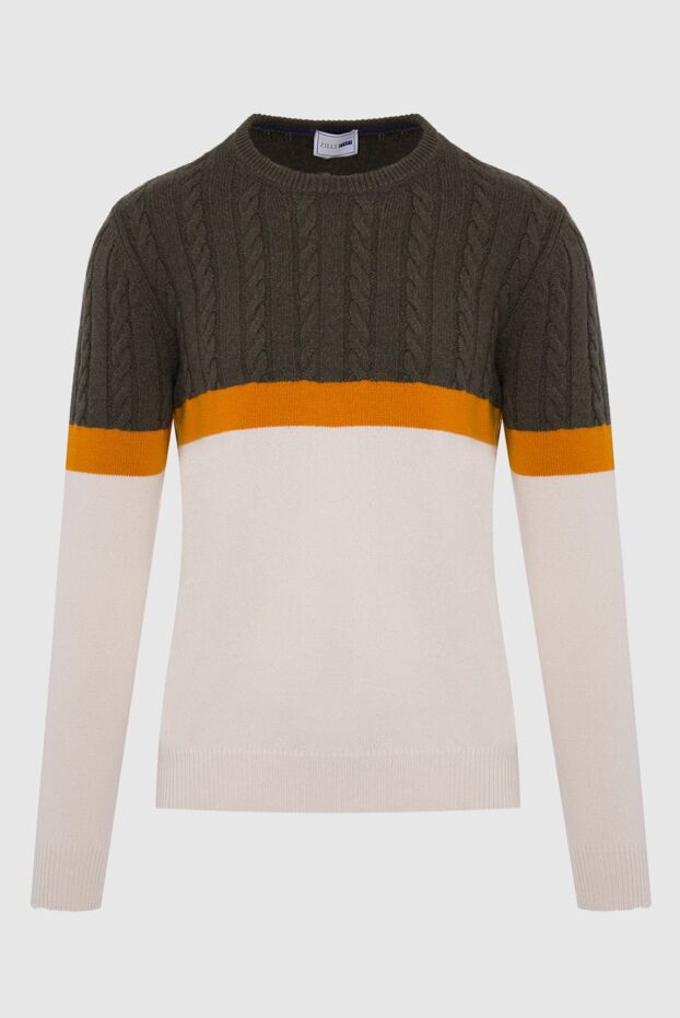 Zilli cashmere jumper with dark green top and yellow stripe
164938 - photo 1
