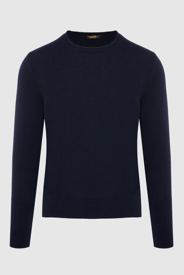Zilli blue cashmere jumper with embroidered print on the back for men 164974 - photo 1