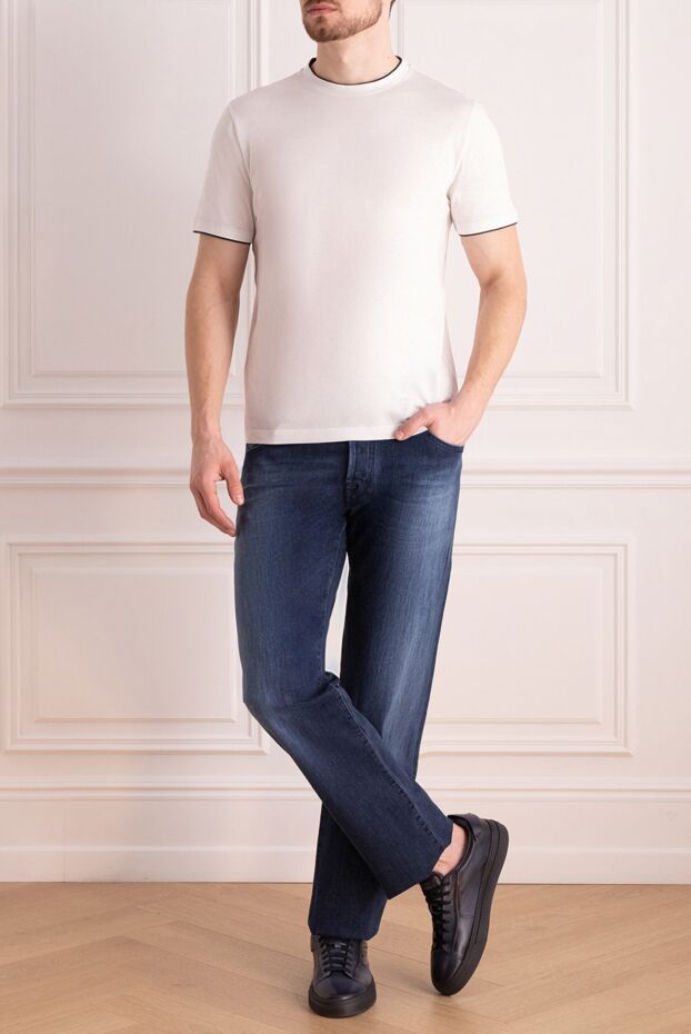 Jacob Cohen men's jeans made of premium denim with accentuated abrasions 165091 - photo 2