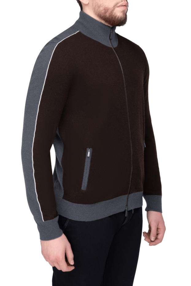 Malo cardigan for men from cashmere brown 165280 - photo 3