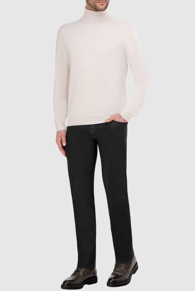 Malo basic men's turtleneck in soft cashmere
 165289 - photo 2