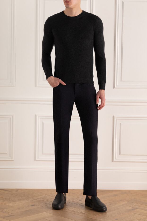 Malo men's premium quality cashmere jumper in dark color

 165307 - photo 2