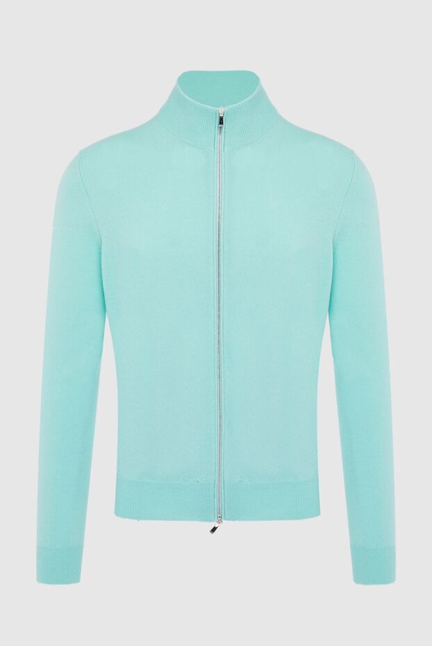 Malo men's cashmere jumper mint with elastic cuffs and zipper
165316 - photo 1