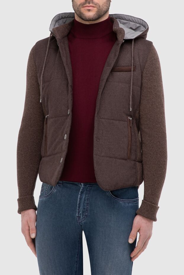 Gran Sasso brown wool jacket for men 165524 - photo 3