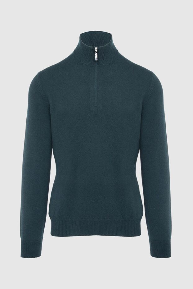 Gran Sasso dark gray plain cashmere troyer for men 165598 - photo 1