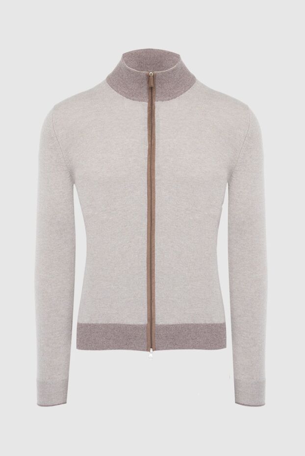 Gran Sasso men's knitted zip-up jumper in soft blended yarn with contrast trim
165614 - photo 1
